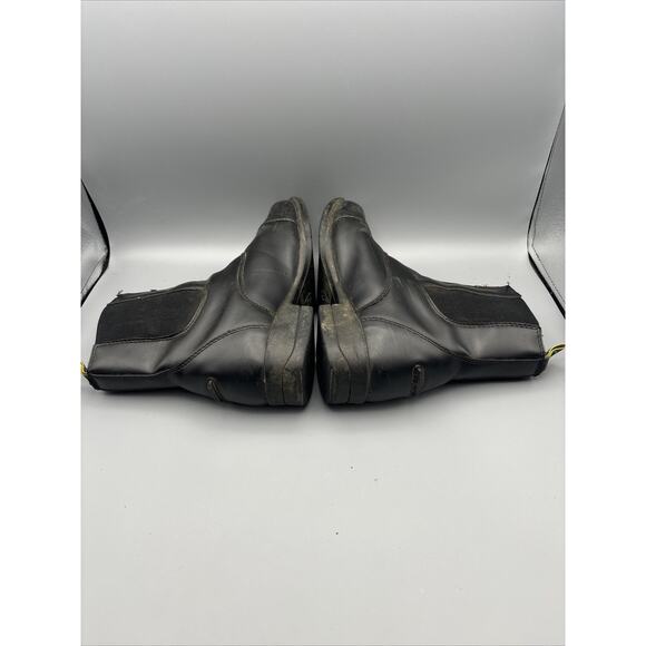 Black Leather MORETTA Front Zipping English Equestrian Paddock Boots Size 7 - Picture 5 of 7